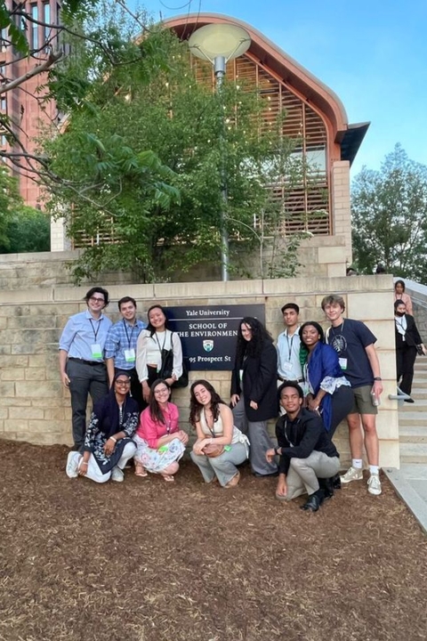 Envrionmental Fellows posed for a group photo